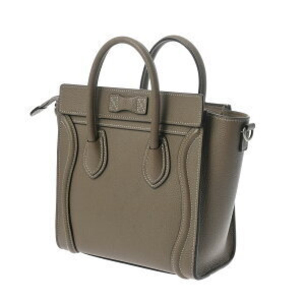 Celine Luggage Soli Drummed Calf Leather Handbag - Picture 2 of 9